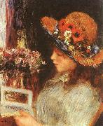 Pierre Renoir Young Girl Reading France oil painting reproduction